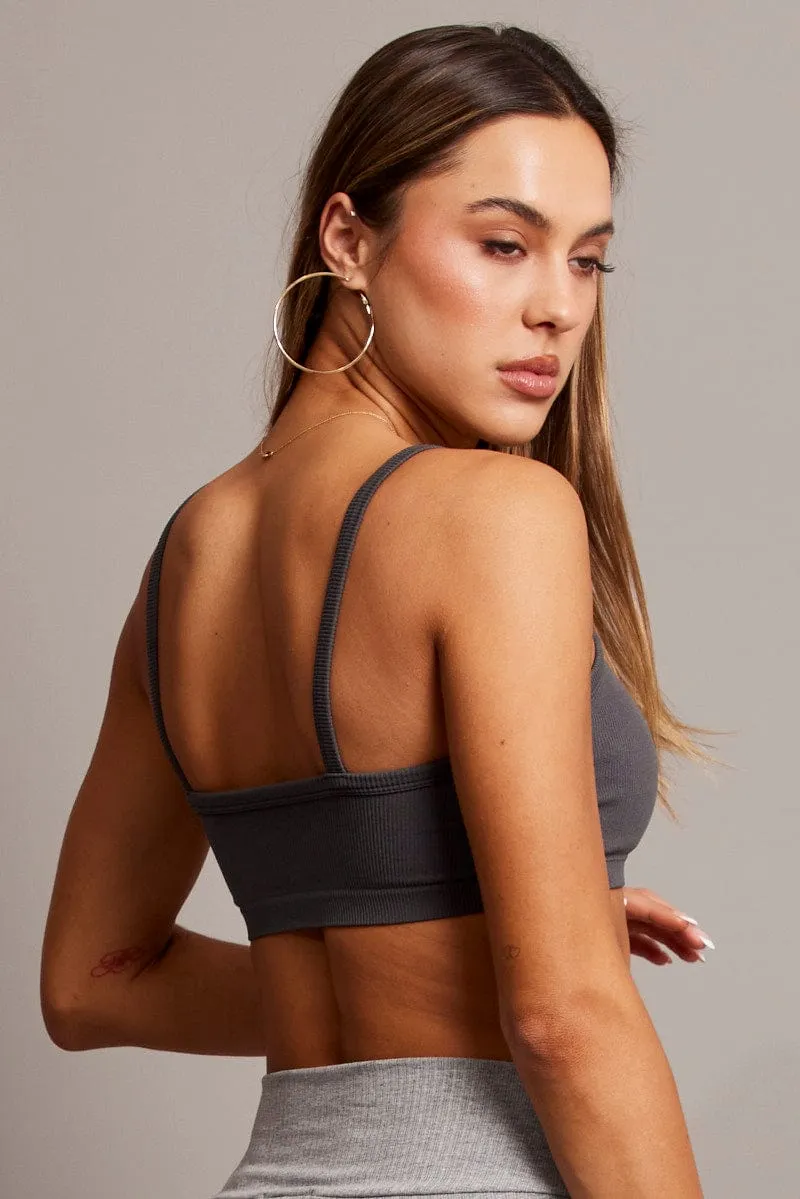Grey Bralette Seamless sold by Ally Fashion product image thumbnail 5
