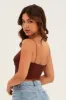 Brown Corset Top Strappy sold by Ally Fashion
