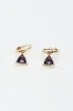 Metallic Nyla Rose Diamante Hoop Earrings sold by Ally Fashion