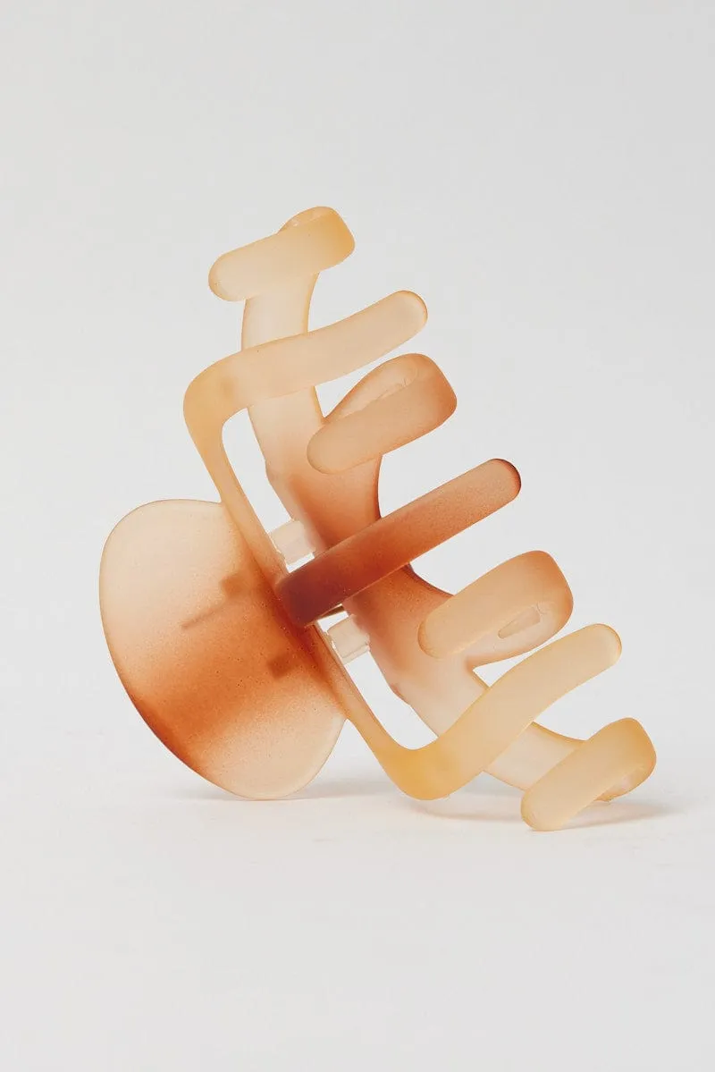 Brown Hair Claw Clip sold by Ally Fashion