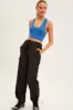 Blue Seamless Crop Top Bralette sold by Ally Fashion