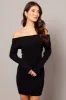 Black Knit Dress Long Sleeve Mini sold by Ally Fashion