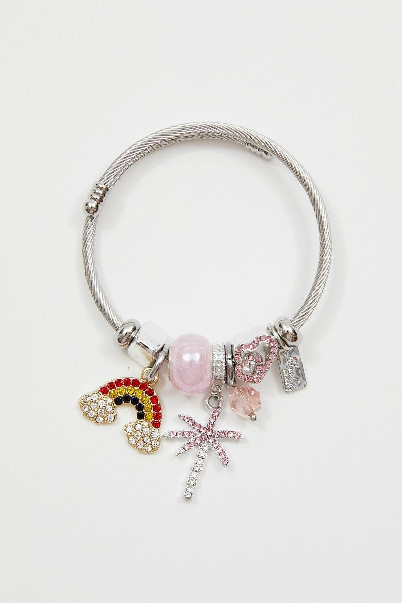 Pink Charm Bracelet sold by Ally Fashion