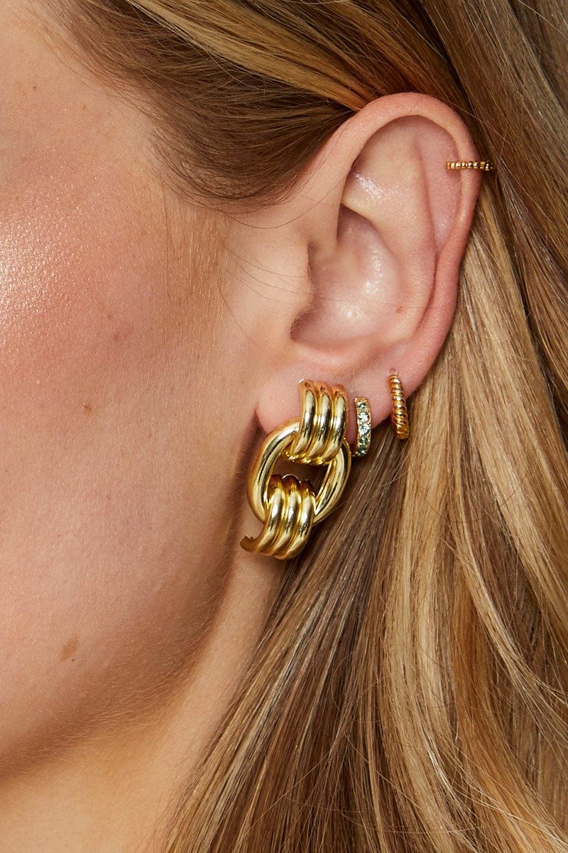 Gold Earring sold by Ally Fashion product image thumbnail 3