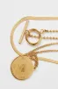 Gold Layered Necklace Coin Pendent sold by Ally Fashion