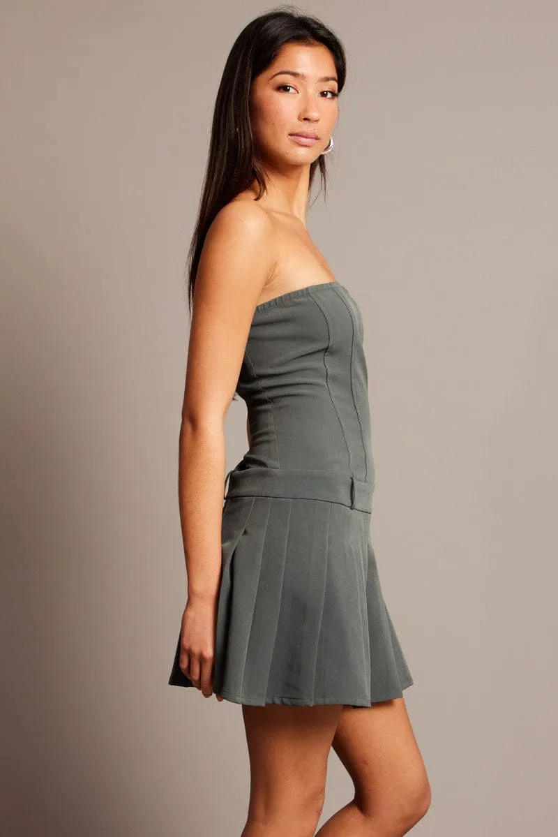 Grey Boob Tube Dress Mini sold by Ally Fashion product image thumbnail 4