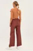 Brown Cargo Parachute Pants sold by Ally Fashion