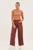Brown Cargo Parachute Pants sold by Ally Fashion