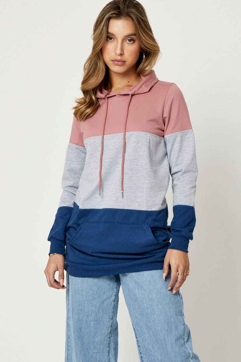 Multi Hoodie Sweatshirts Long Sleeve sold by Ally Fashion