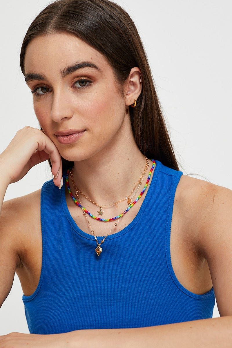 Gold Necklace sold by Ally Fashion product image thumbnail 3