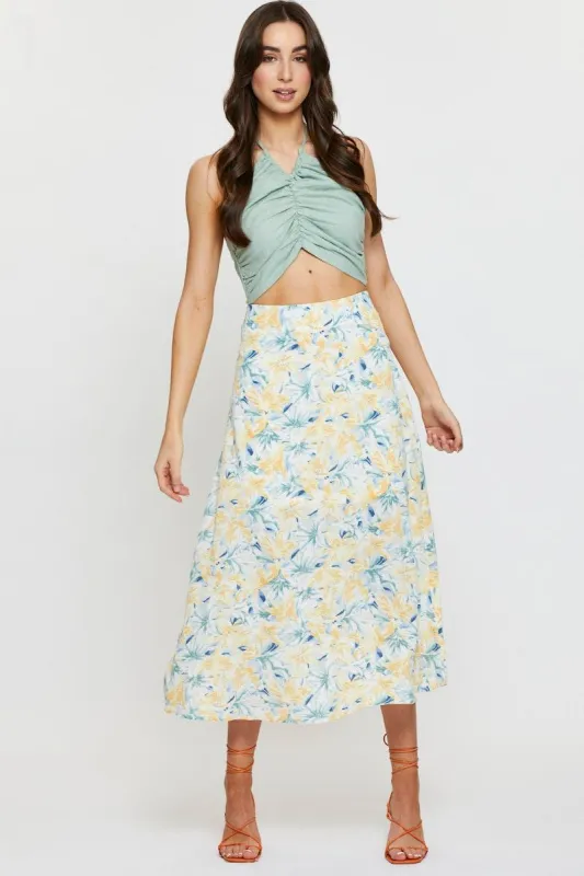 Print A Line Skirt Maxi sold by Ally Fashion