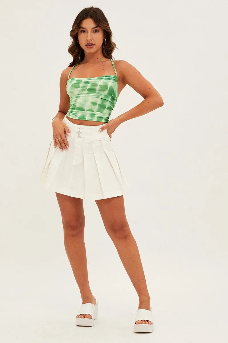 Green Sleeveless Cami Top sold by Ally Fashion product image thumbnail 2