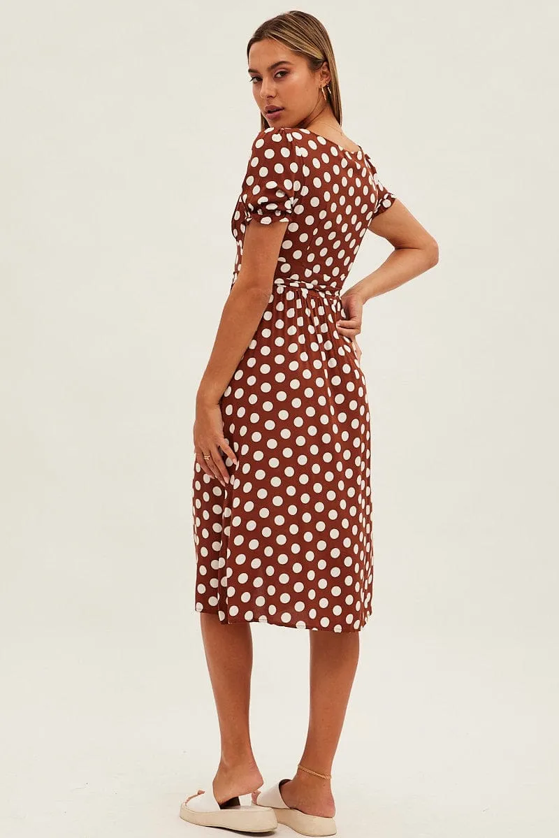 Polka Dot Midi Dress sold by Ally Fashion product image thumbnail 5