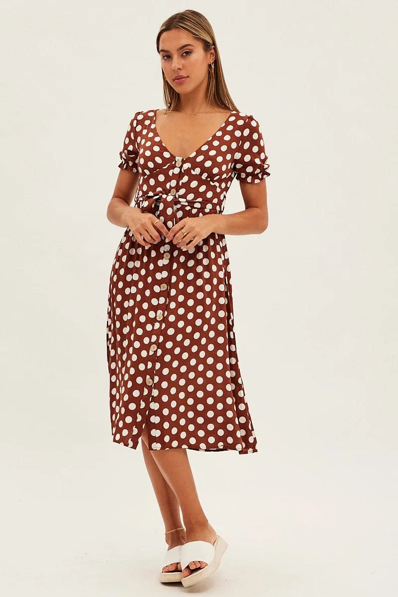 Polka Dot Midi Dress sold by Ally Fashion product image thumbnail 2