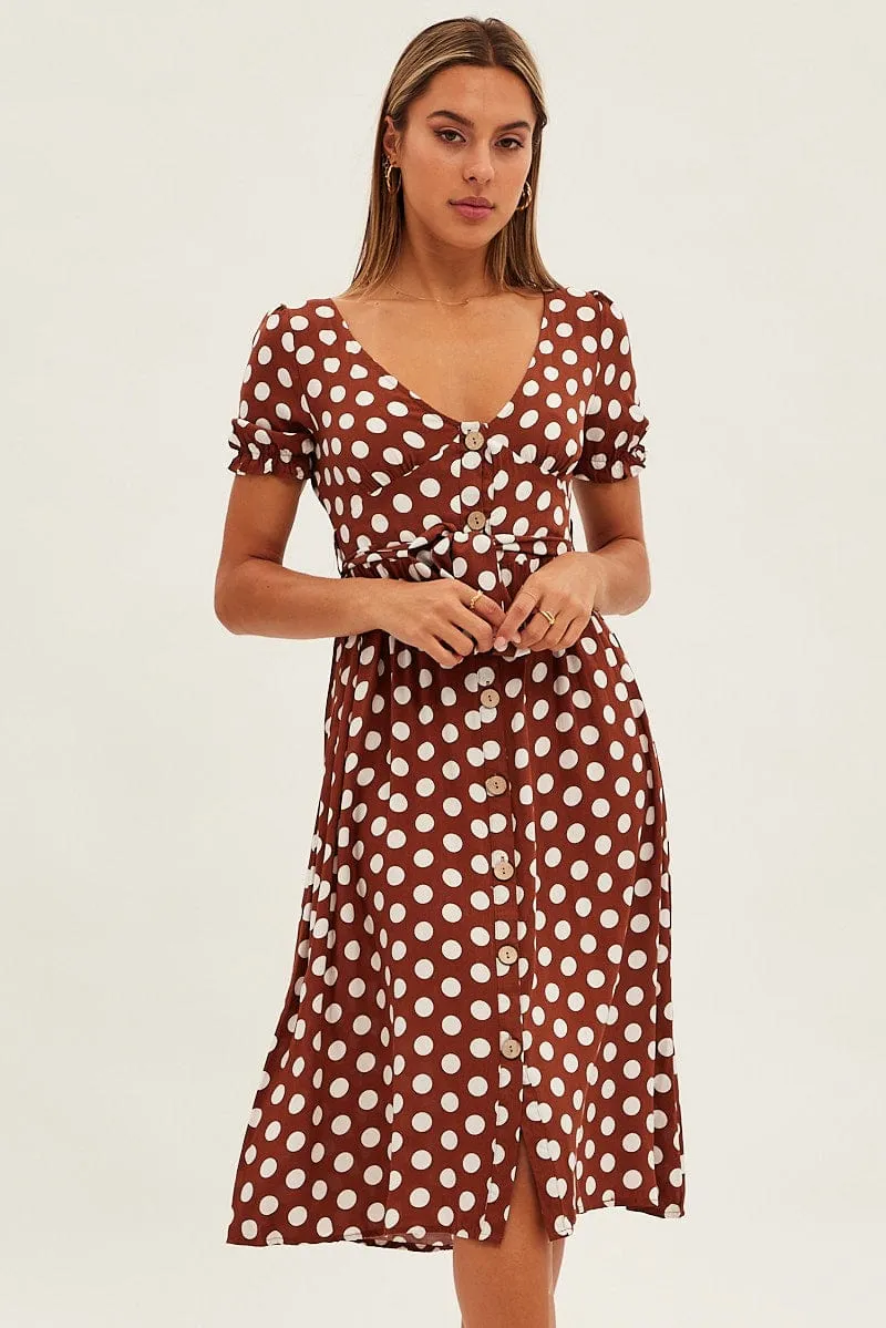 Polka Dot Midi Dress sold by Ally Fashion product image thumbnail 3