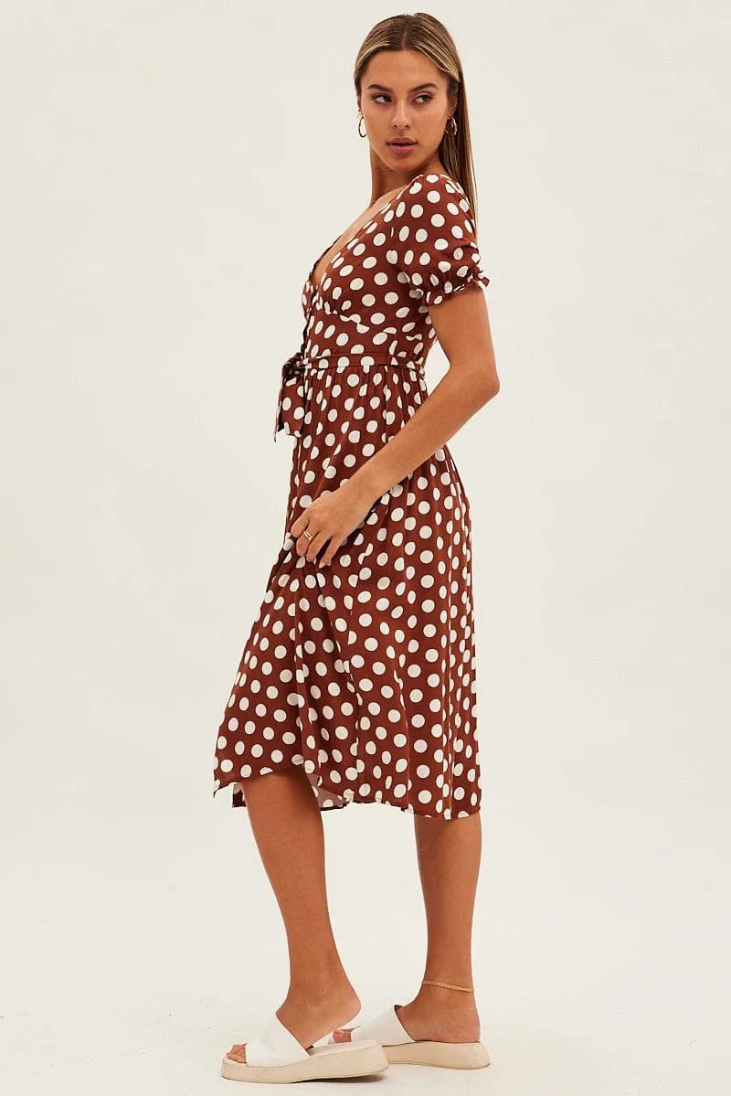 Polka Dot Midi Dress sold by Ally Fashion product image thumbnail 4