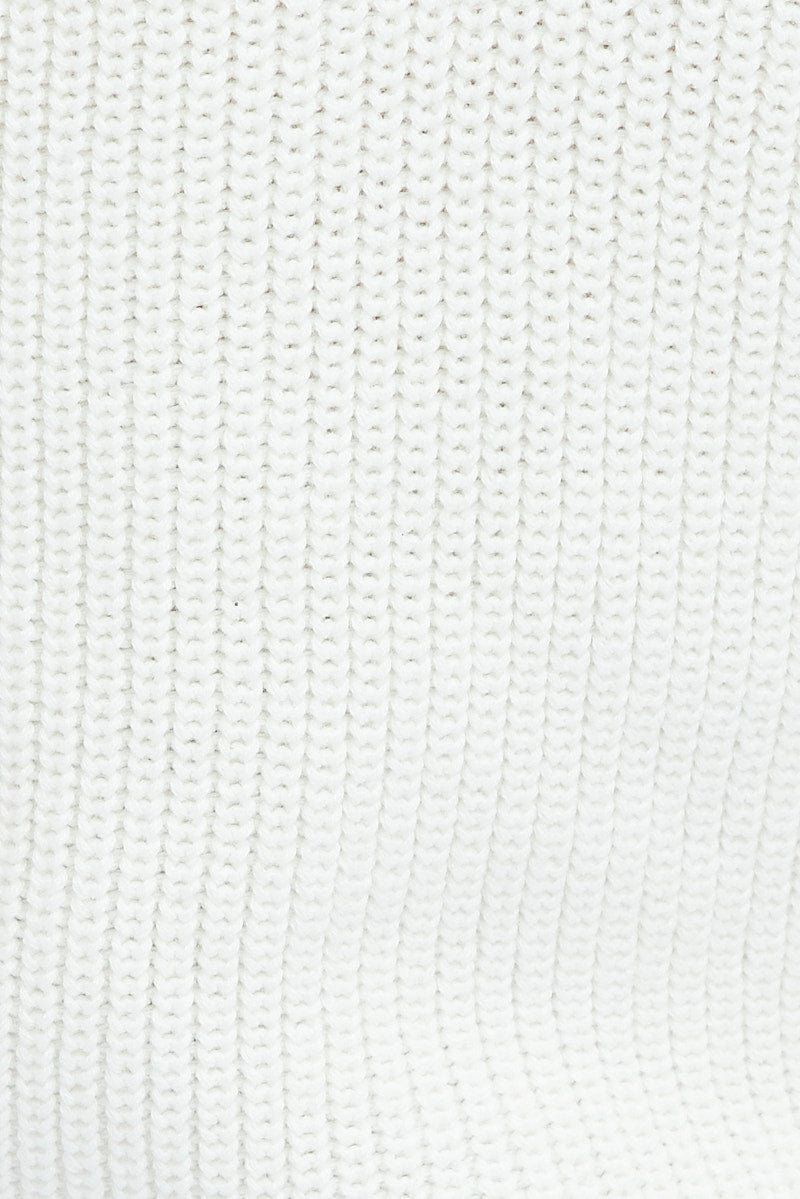 White V Neck Knit sold by Ally Fashion product image thumbnail 6