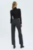 Black Straight Denim Jeans Low Rise sold by Ally Fashion