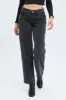 Black Straight Denim Jeans Low Rise sold by Ally Fashion