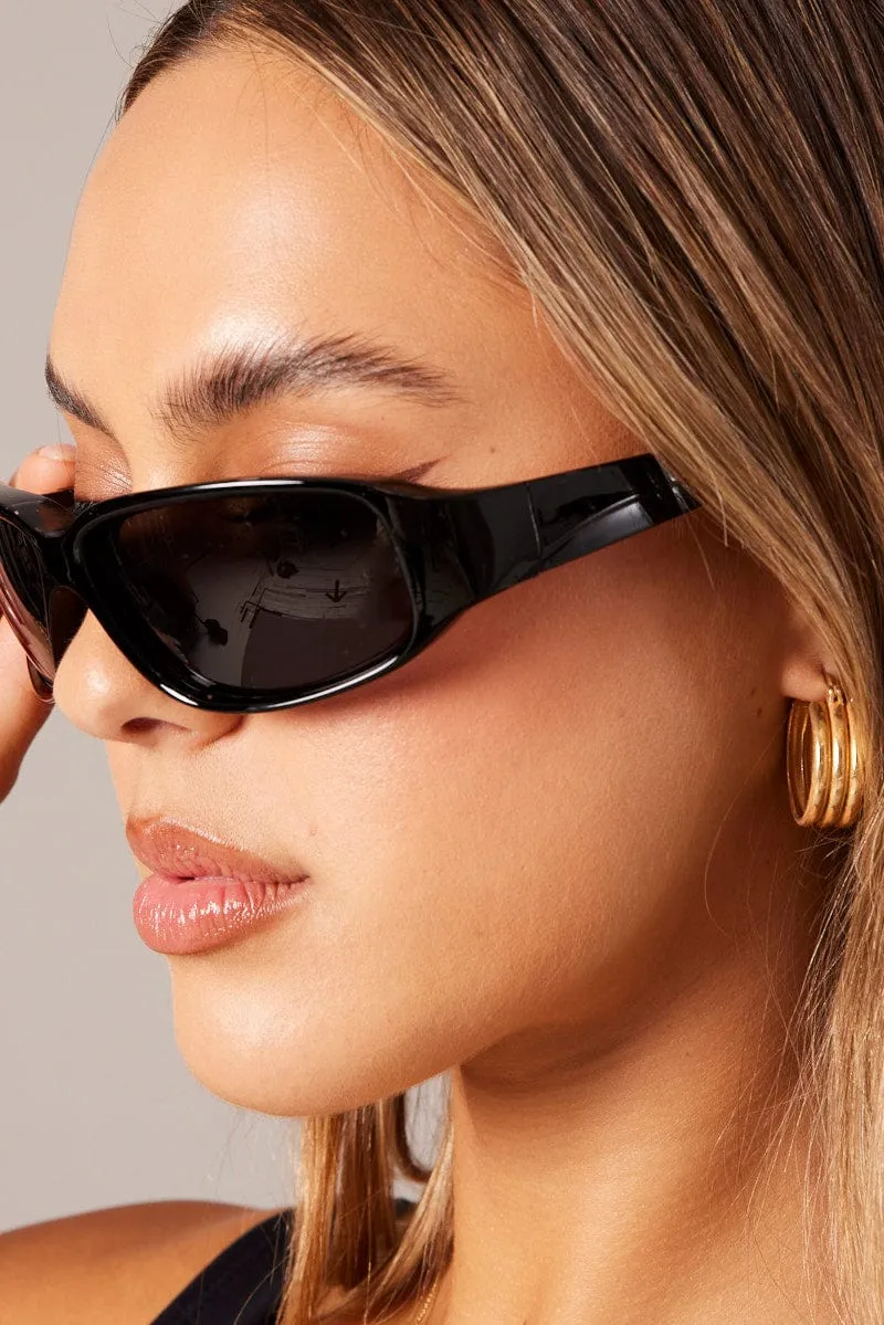 Black Fashion Sunglasses sold by Ally Fashion product image thumbnail 2