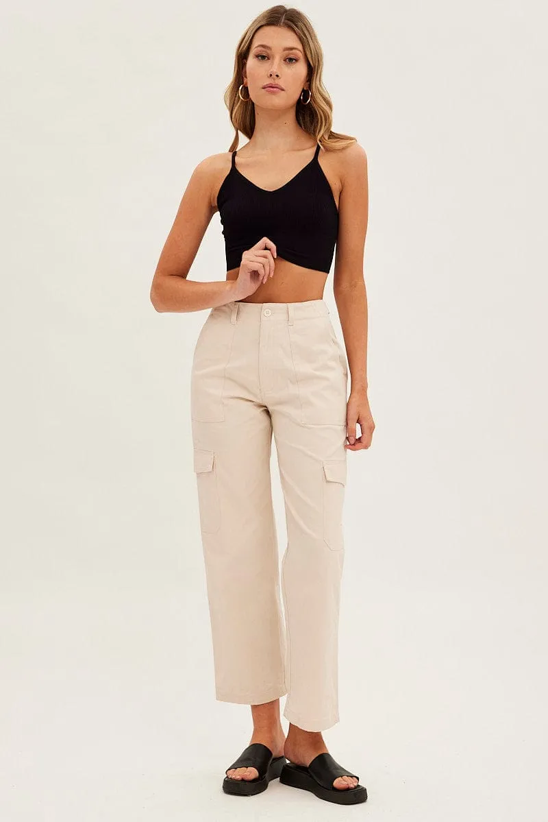 Black Bralette V Neck Seamless sold by Ally Fashion product image thumbnail 2