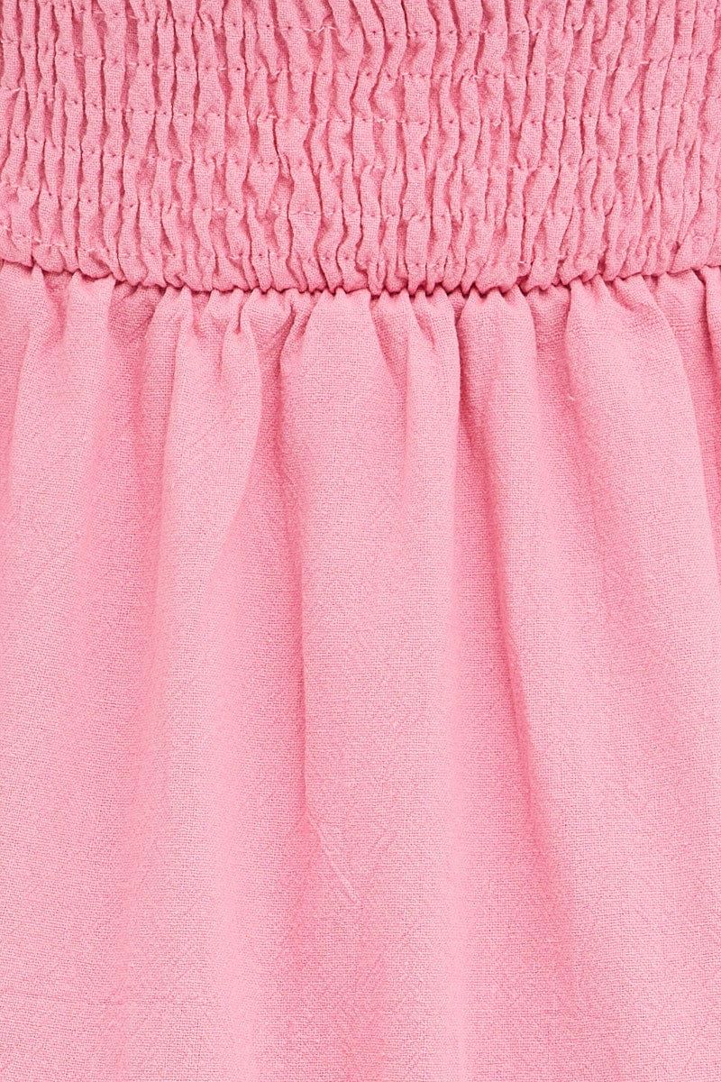 Pink Midi Dress Sleeveless Square Neck sold by Ally Fashion product image thumbnail 6
