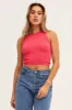 Red Tank Top Crew Neck Seamless sold by Ally Fashion