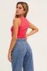 Red Tank Top Crew Neck Seamless sold by Ally Fashion
