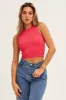Red Tank Top Crew Neck Seamless sold by Ally Fashion
