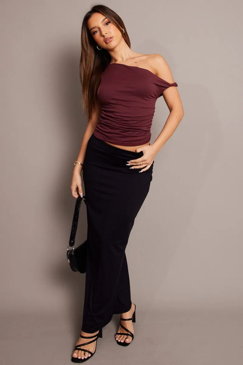 Red Supersoft Top Twist off Shoulder sold by Ally Fashion product image thumbnail 2