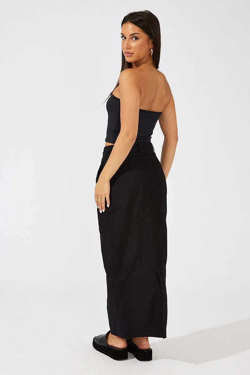 Black Maxi Skirt High Rise sold by Ally Fashion product image thumbnail 5