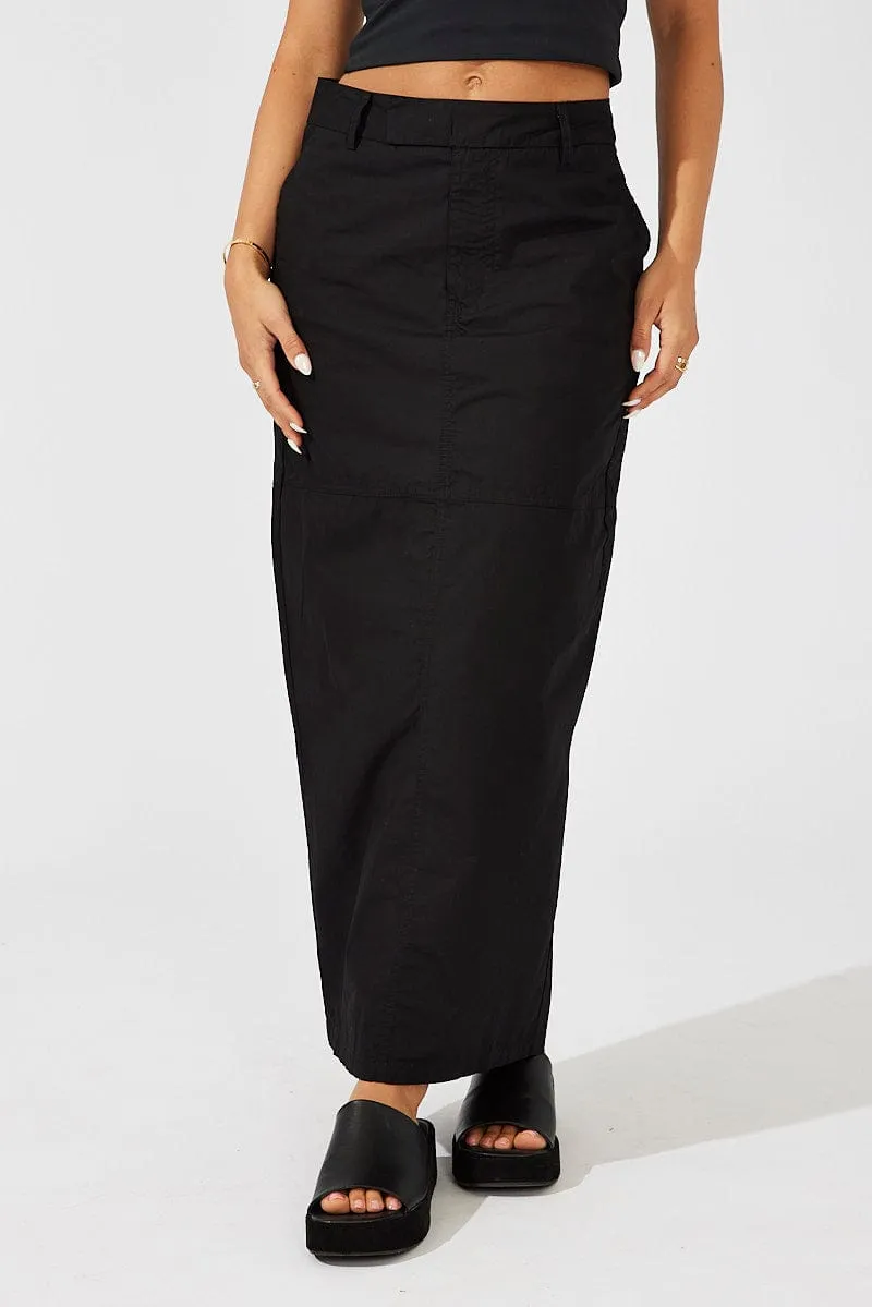 Black Maxi Skirt High Rise sold by Ally Fashion product image thumbnail 2