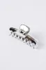 Silver Classic Hair Claw Clip sold by Ally Fashion