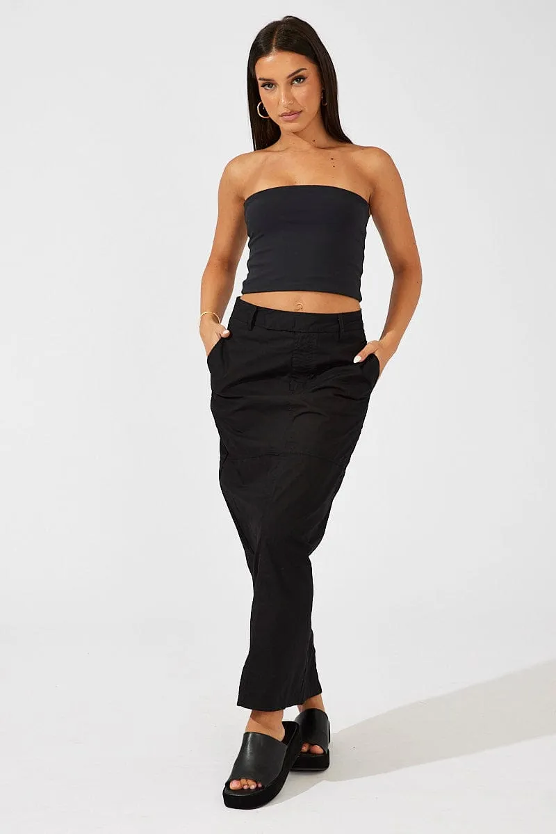 Black Maxi Skirt High Rise sold by Ally Fashion product image thumbnail 3