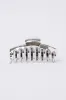 Silver Classic Hair Claw Clip sold by Ally Fashion