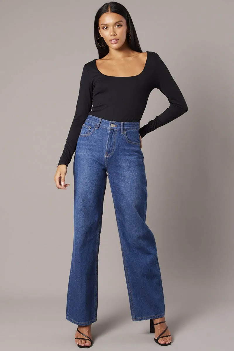 Black Supersoft Bodysuit Long Sleeve sold by Ally Fashion product image thumbnail 3