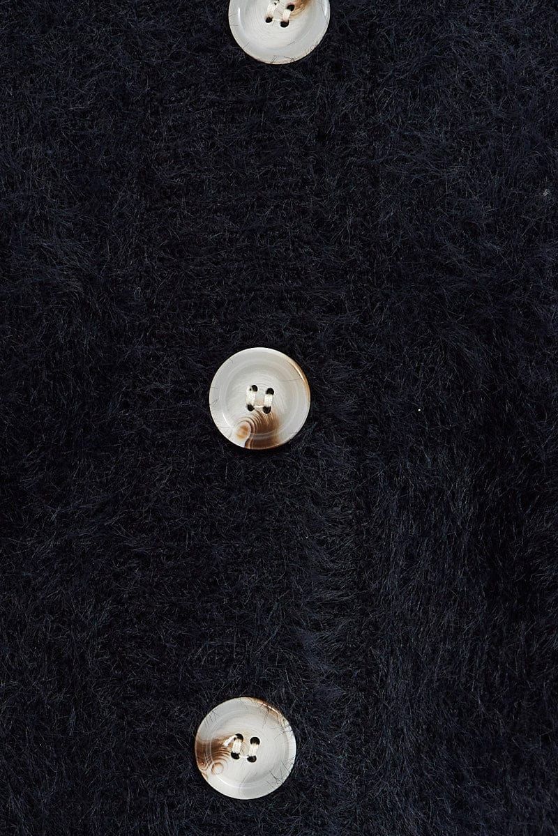 Black Fluffy Cardigan sold by Ally Fashion product image thumbnail 6