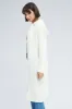 White Oversized Longline Cardigan Hooded sold by Ally Fashion