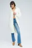 White Oversized Longline Cardigan Hooded sold by Ally Fashion