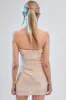 Gold Strapless Dress Mini Sequin Party sold by Ally Fashion