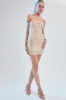 Gold Strapless Dress Mini Sequin Party sold by Ally Fashion