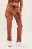 Brown Velvet Flared Hem Pants sold by Ally Fashion