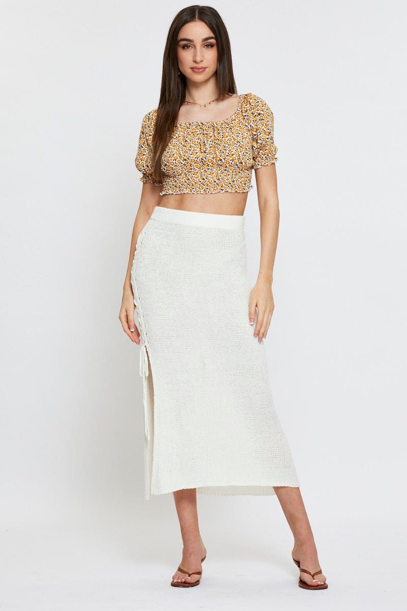 Print Crop Top Short Sleeve sold by Ally Fashion product image thumbnail 2