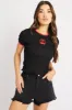 Black Graphic Tee Short Sleeve sold by Ally Fashion