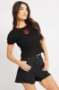 Black Graphic Tee Short Sleeve sold by Ally Fashion