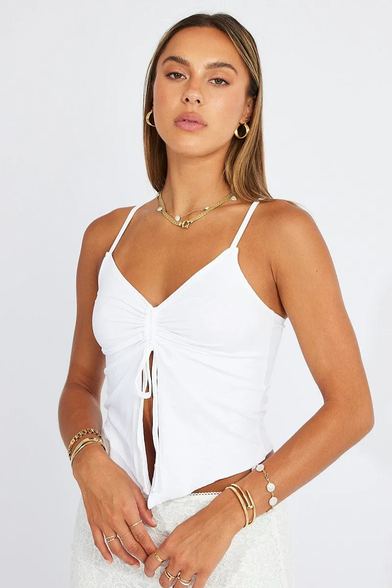 White Singlet Top sold by Ally Fashion