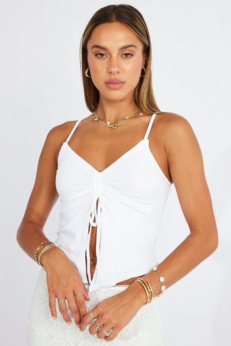 White Singlet Top sold by Ally Fashion product image thumbnail 3
