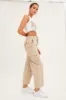 Beige Cargo Pants Relaxed Wide Leg sold by Ally Fashion