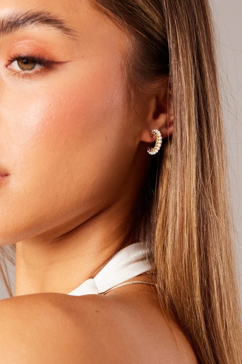 Gold Hoop Earrings sold by Ally Fashion product image thumbnail 2