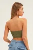 Green Lace Up Corset Top sold by Ally Fashion